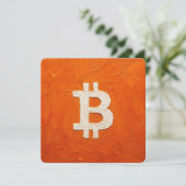 Bitcoin Standaard (Olie, Stijl: 2) Feestdagenkaart (Staand voorkant)