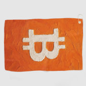 Bitcoin Standaard (Olie, Stijl: 2) Golfhanddoek (Horizontaal)
