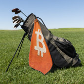 Bitcoin Standaard (Olie, Stijl: 2) Golfhanddoek (Groen)
