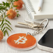 Bitcoin Standaard (Olie, Stijl: 2) Sleutelhanger (Voorkant Rechts)