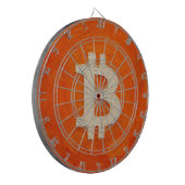 Bitcoin Standaard (Olie, Stijl: 3) Dartbord (Voorkant Links)