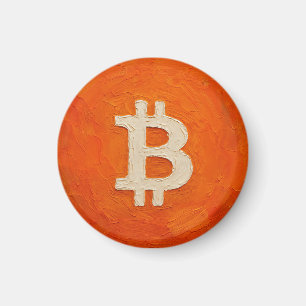 Bitcoin Standaard (Olie, Stijl: 3) Magneet