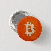 Bitcoin Standaard (Olie, Stijl: 3) Ronde Button 3,2 Cm (Voorkant /achterkant)