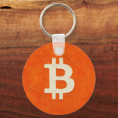 Bitcoin Standaard (Olie, Stijl: 4) Sleutelhanger (Achterkant)