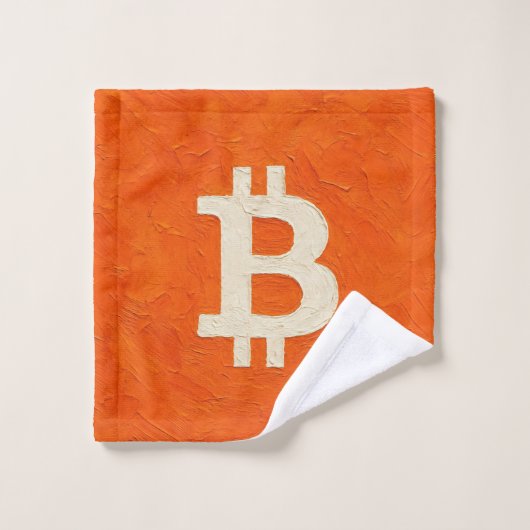 Bitcoin Standaard (Olie, Stijl: 4) Washandje (Wasdoekje)