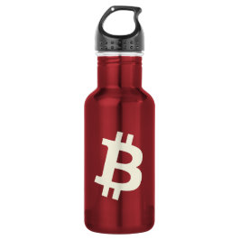Bitcoin Standaard ₿ (Rood) Waterfles