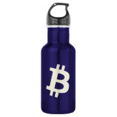 Bitcoin Standard ₿ (Blue) Waterfles (Voorkant)