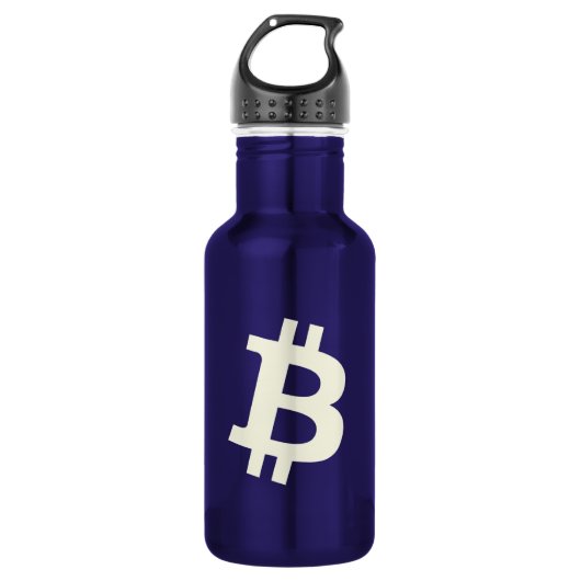 Bitcoin Standard ₿ (Blue) Waterfles (Voorkant)