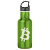 Bitcoin Standard ₿ (Green) Waterfles (Voorkant)
