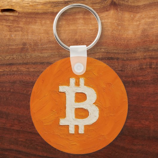 Bitcoin Standard (Oil, Style: 1) Sleutelhanger (Achterkant)