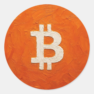 Bitcoin Standard (Oil, Style: 2) Ronde Sticker