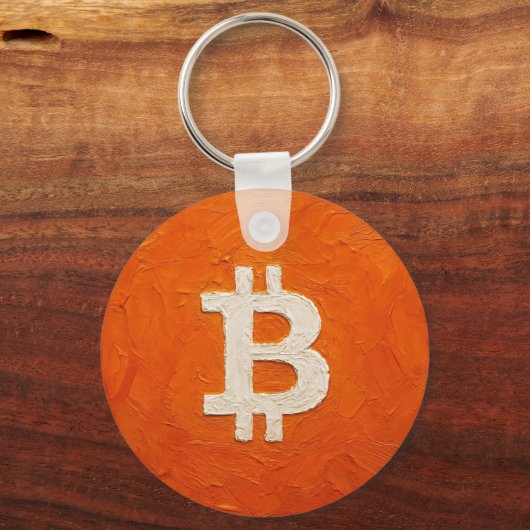 Bitcoin Standard (Oil, Style: 2) Sleutelhanger (Achterkant)