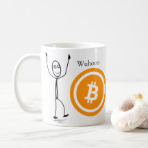 Bitcoin Stick figuur Coffee Mok | 