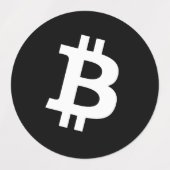 Bitcoin stickerblad labels (Design 2)