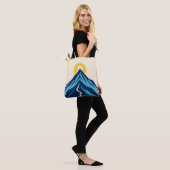 Bitcoin stijgt tote bag (Op model)