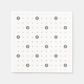 Bitcoin Stippen Papier Servet