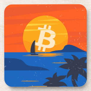 Bitcoin Strand Bier Onderzetter