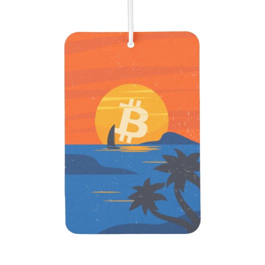 Bitcoin Strand Luchtverfrisser (Voorkant)