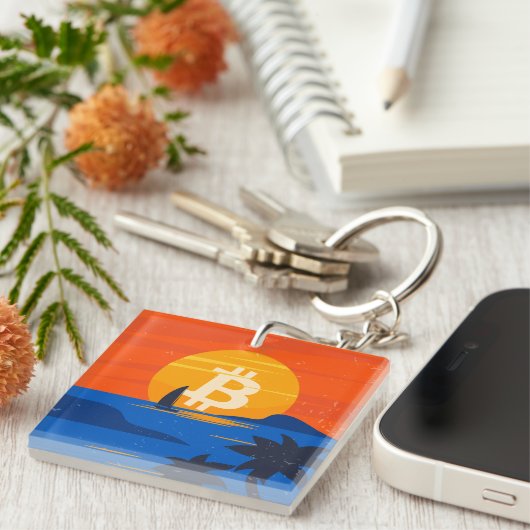 Bitcoin Strand Sleutelhanger (Voorkant Rechts)