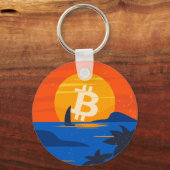 Bitcoin Strand Sleutelhanger (Achterkant)