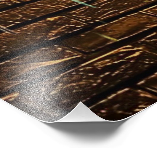 Bitcoin Street Art Poster – Colorful Graffiti Desi (Hoek)