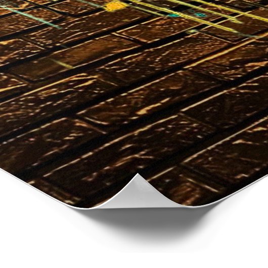 Bitcoin Street Art Poster – Colorful Graffiti Desi (Hoek)