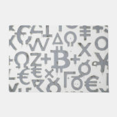 Bitcoin Street Art (Wit Schilderij Nr. 1) Deurmat (Voorkant)