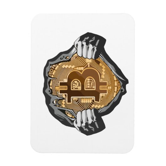 Bitcoin Super Hero Magneet (Verticaal)