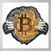 Bitcoin Super Hero Poster (Voorkant)