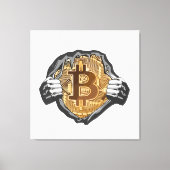 Bitcoin Superheld Canvas Afdruk (Voorkant)