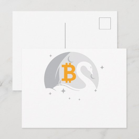 Bitcoin Swan Briefkaart (Voorkant / Achterkant)