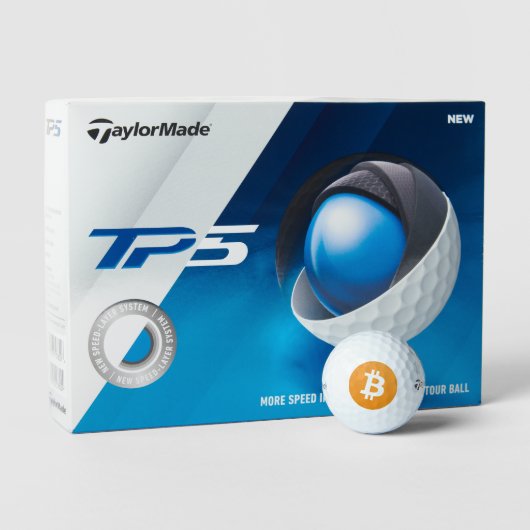 Bitcoin TaylorMade TP5 Dozen Golf Balls Golfballen (Verpakking)