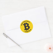 Bitcoin-teken Ronde Sticker (Envelop)