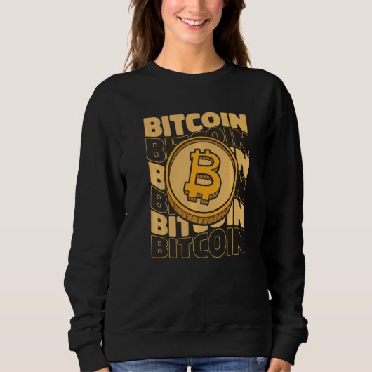 Bitcoin Tekst Blokketens Crypto Cryptovaluta Bitco Trui (Voorkant)