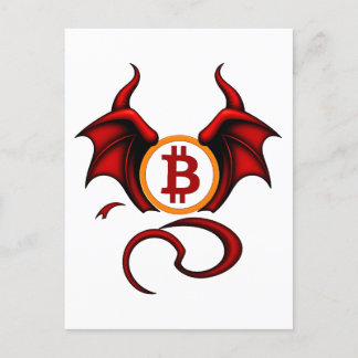 Bitcoin Teufel Briefkaart