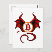 Bitcoin Teufel Briefkaart (Voorkant / Achterkant)
