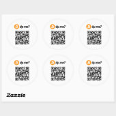 Bitcoin tip voor mij? ronde sticker (Vel)