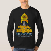 Bitcoin To the Moon & Back Bitcoin Cryptocurrency  T-shirt (Voorkant)