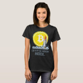 Bitcoin To The Moon Crypto Currency Hodl T-shirt (Voorkant volledig)