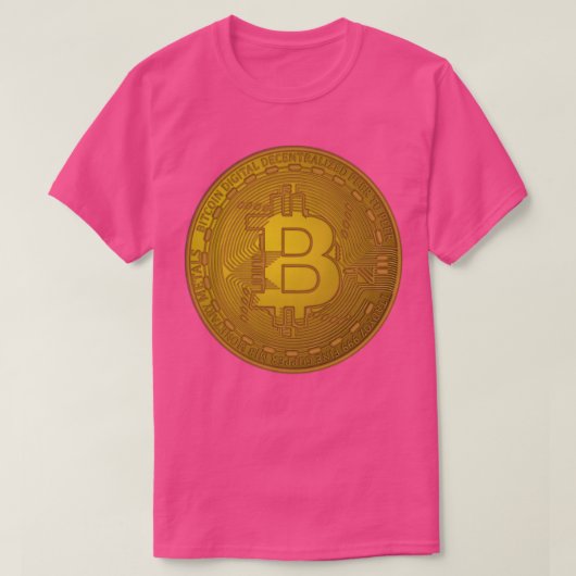 Bitcoin-token 1 t-shirt (Design voorkant)