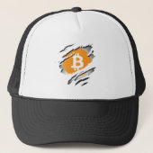 Bitcoin Torn Logo onthult Afbeelding - Trucker Hat Trucker Pet (Voorkant)