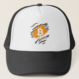 Bitcoin Torn Logo onthult Afbeelding - Trucker Hat Trucker Pet