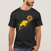 Bitcoin Trader Crypto Asset Trader Bull Bullish Tr T-shirt (Voorkant)