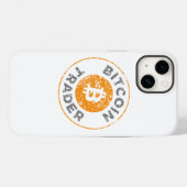 Bitcoin Trader Gr. Tekst Cirkel iPhone / iPad case (Achterkant (horizontaal))