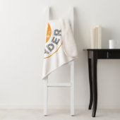 Bitcoin Trader Grunge Tekstcirkel Omtrek Wit Sherpa Deken (In situ)