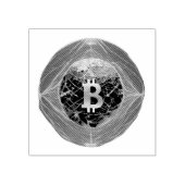 Bitcoin Universe – The Cosmic Crypto Stamp Rubberstempel (Afrduk)