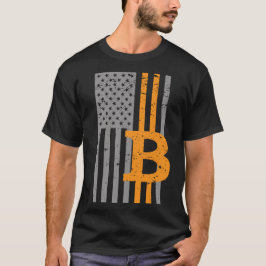 Bitcoin USA Vlag Crypto BTC Patriot T-shirt