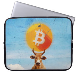 Bitcoin Veerkrachtige Stier Laptop Sleeve