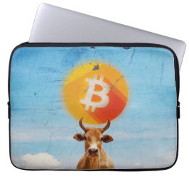 Bitcoin Veerkrachtige Stier Laptop Sleeve