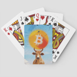Bitcoin Veerkrachtige Stier Pokerkaarten